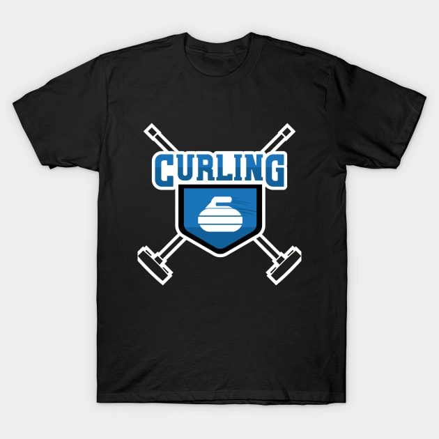 Curling T-Shirt by Dojaja